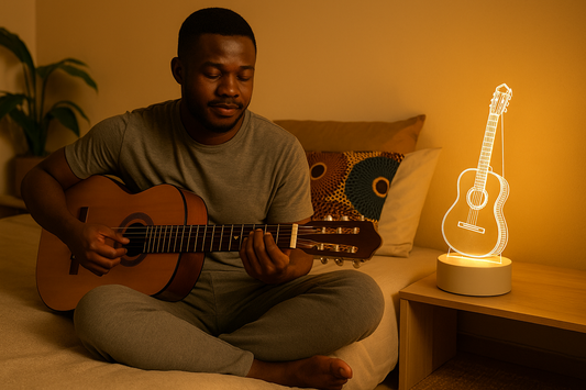 Lampe 3D LED Guitare