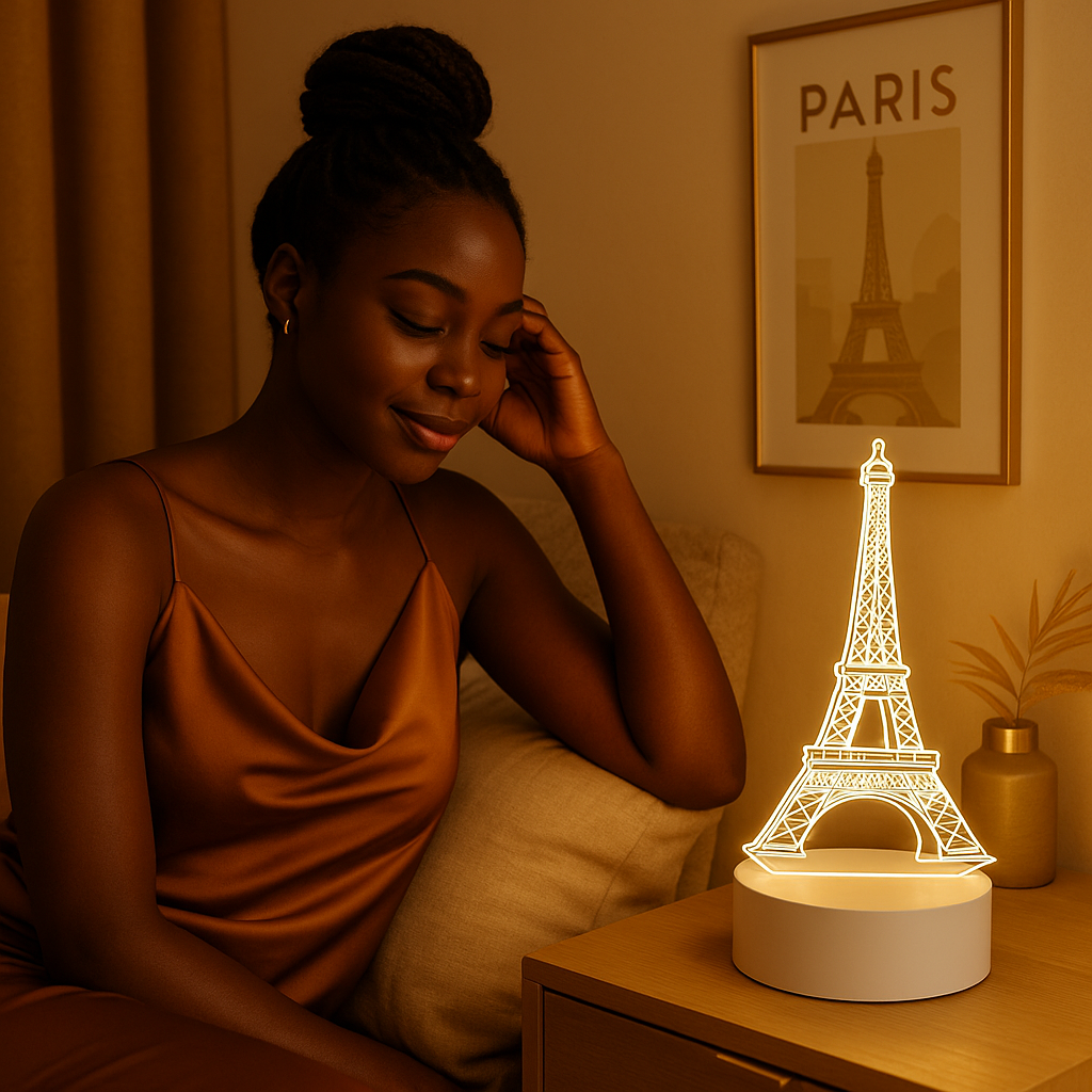 Lampe de Table Tour Eiffel 3D LED