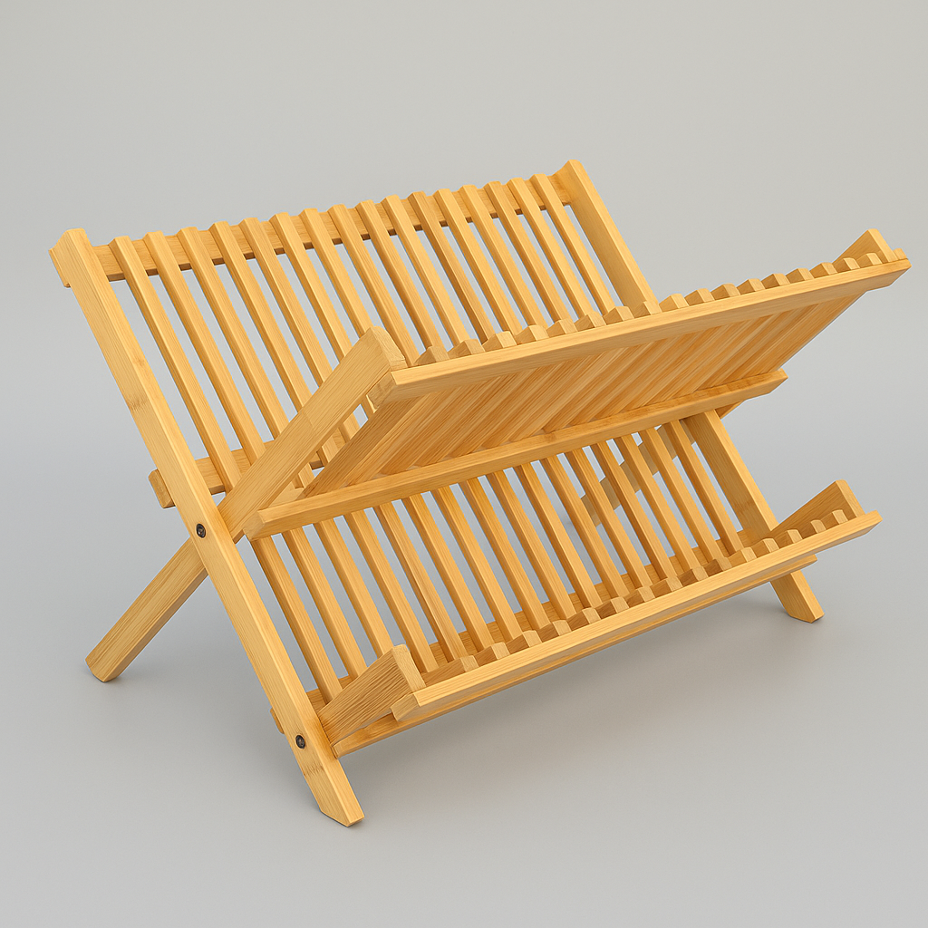 Égouttoir en Bambou 2 Niveaux