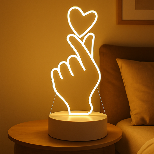 Lampe 3D LED "Amour